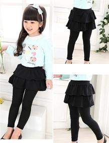 img 2 attached to Maorrew Cotton Stretch Footless Leggings Girls' Clothing and Leggings