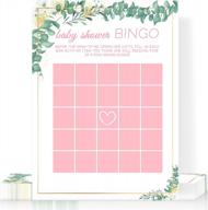 приготовьтесь к игре: игровые карты tonfant baby shower bingo - весёлая гендерно-нейтральная игра на тему зелени для 30 гостей логотип