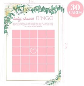img 3 attached to Приготовьтесь к игре: игровые карты Tonfant Baby Shower Bingo - весёлая гендерно-нейтральная игра на тему зелени для 30 гостей