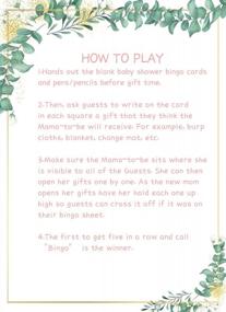 img 2 attached to Get Ready To Play: Tonfant Baby Shower Bingo Game Cards - Fun Greenery-Themed Gender Neutral Game For 30 Guests