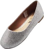 👧 norty little glitter ballet 40088 2muslittlekid girls' shoes: stylish flats for girls logo