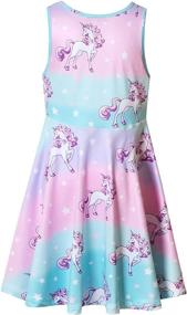 img 3 attached to Stylish Sleeveless Summer Dresses: Jxstar Matching Girls & Doll Flower Dresses – Perfect Doll Outfits