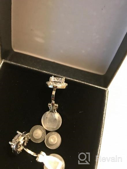 img 1 attached to Sparkle Without The Pain: YOQUCOL'S 8MM Clip-On Stud Earrings With Shimmering Cubic Zirconia Crystals For Women And Girls review by Matthew Guiney