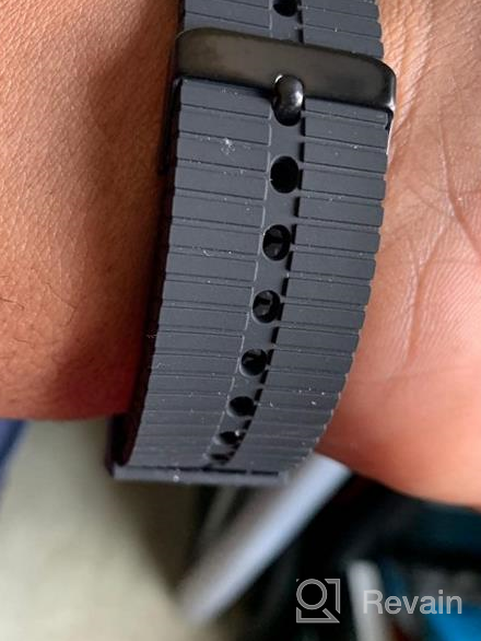 img 1 attached to Trendy And Durable Rubber Apple Watch Bands In Various Colors And Sizes For Series 5 4 3 2 1 review by Richard Orozco