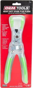 img 1 attached to 🔧 OEM TOOLS 25542 Spark Plug Pliers: Easy Spark Plug Boot and Wire Removal with 45 Degree Offset Jaw, Comfortable Vinyl Grips - Green