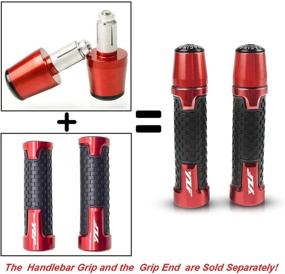 img 2 attached to 🔴 Performance Red 7/8" 22mm Universal Motorcycle Handlebar Grip - Fits Yamaha YZF R1 R6 R125 R6S R25 R3 600R