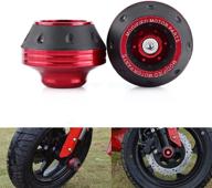 🛵 red anauto cnc aluminum fork frame sliders - universal motorbike falling protection for motorcycles, motorbikes, mopeds, and scooters логотип