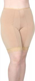 img 4 attached to Undersummers Womens Slip Shorts Prevent Thigh Chafing Stay-Put Full Coverage (Small - Plus 5X)