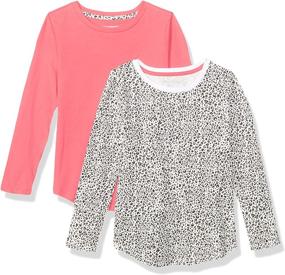 img 2 attached to 🐆 Amazon Essentials 5 Pack Fashion Cheetah Girls' Clothing: Trendy Tops, Tees & Blouses Collection