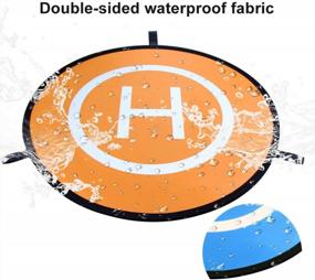 img 2 attached to KINBON 30'' Universal Waterproof Fast-Fold Drone Landing Pad - Double Sided Quadcopter Pads For DJI Spark Mavic Pro Phantom 2/3/4 Pro Inspire 2/1 3DR Solo RC Drones Helicopter.