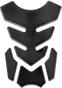 img 1 attached to 🏍️ Enhance Your Motorcycle's Aesthetic with the Stylish Silver Universal 3D Gas Tank Sticker – Self-adhesive, Waterproof Fuel Tank Protector Decal Pad Set