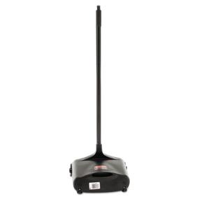 img 2 attached to 🧹 FG253100BLA Rubbermaid Commercial Executive Series™ Lobby Pro® Dustpan with Long Handle - Black