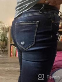 img 5 attached to Расклешенные джинсы с завышенной талией для женщин от LookbookStore