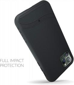 img 1 attached to Тонкий защитный силиконовый противоударный чехол для IPhone Pro 11 Max (2019) — Blackest Black | Серия Snugg Pulse