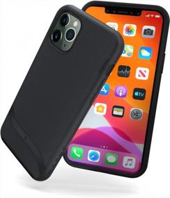 img 4 attached to Тонкий защитный силиконовый противоударный чехол для IPhone Pro 11 Max (2019) — Blackest Black | Серия Snugg Pulse