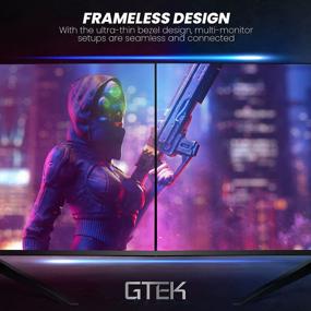 img 2 attached to GTEK F2740C Frameless FreeSync Display - 240Hz, Flicker-Free, Curved Screen with Blue Light Filter & 1920X1080P Resolution