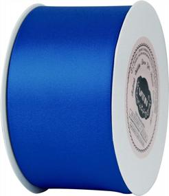 img 1 attached to VATIN 2 Inches Solid Royal Blue/Sapphire Blue Double Faced Polyester Satin Ribbon For Craft, Gift Wrapping, Hair Bow, Wedding Deco 25 Yard Spool