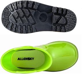 img 2 attached to 👞 ALLENSKY Toddler Waterproof Boots: Stylish Orange Boys' Shoes for Outdoor Adventures!