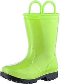 img 4 attached to 👞 ALLENSKY Toddler Waterproof Boots: Stylish Orange Boys' Shoes for Outdoor Adventures!