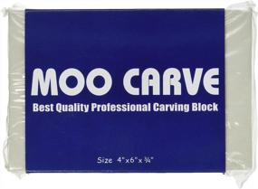 img 1 attached to 🔪 MOO Professional Carving Block: Effortless Stamp Carving & Printmaking, 4" x 6" x .5