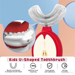 img 3 attached to 🦷 Silicone U-Shaped Toothbrush: Effective Cleaning Solution for Children