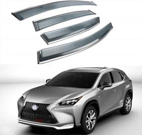 img 4 attached to Enhance Your Lexus NX With MotorFansClub Window Visor Vent - Perfect Fit For 2015-2020 Models