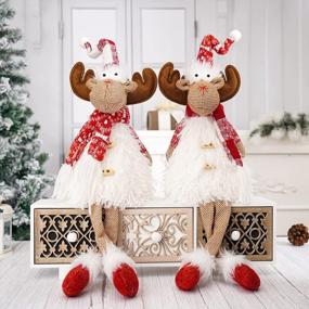 img 3 attached to Add Holiday Cheer With GMOEGEFT'S Rudolph & Moose Reindeer Lights - Xmas Decoration Pack Of 2
