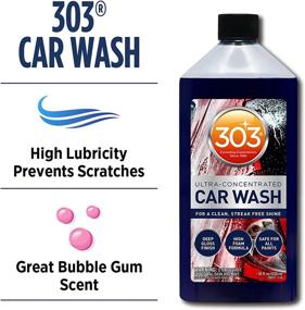 img 3 attached to 303 Products Car Wash with Wash Mitt - High Foam Formula for a Deep Gloss Finish - Ultra Concentrated Formula, Bubble Gum Scent - Streak-Free Shine, Safe for All Paints - 18 fl. oz. (30577)