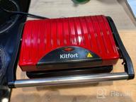 img 3 attached to Sandwich maker Kitfort KT-1609 Panini Maker, red review by Jnis Bukovskis ᠌