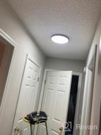 img 1 attached to TALOYA 18W LED Flush Mount Ceiling Light, 5000K Daylight White 8.9 Inch Round, 2 Pack For Low Ceilings Bedroom Hallway Areas review by Keith Samuel