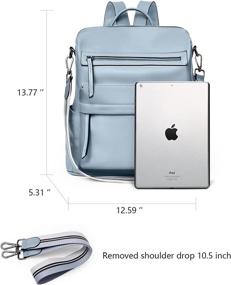 img 3 attached to BROMEN Backpack Fashion Designer Shoulder Women's Handbags & Wallets ~ Fashion Backpacks
