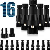 fastlock wire cable connectors for outdoor low voltage landscape lighting - luye's 16 pack of low voltage connectors ideal for pathway lights logo
