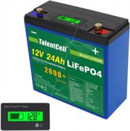 12v 24ah lifepo4 battery pack lf4040, 12.8v 288wh deep cycle rechargeable lithium iron phosphate batteries for talentcell логотип