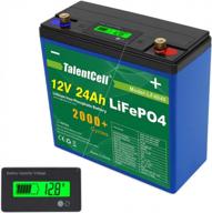 12v 24ah lifepo4 battery pack lf4040, 12.8v 288wh deep cycle rechargeable lithium iron phosphate batteries for talentcell logo