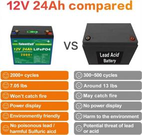 img 2 attached to 12V 24Ah LiFePO4 Battery Pack LF4040, 12.8V 288Wh Deep Cycle Rechargeable Lithium Iron Phosphate Batteries For TalentCell