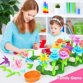 img 2 attached to 101 Piece Flower Building Blocks: Develop Creativity And Learning In Kids Aged 4-7 With Education Toy Set Ideal For Gift-Giving