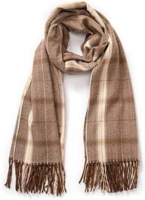 img 1 attached to 🧣 Discover Luxurious Villand Cashmere Wool Scarves for Women at Scarves & Wraps: A Must-Have Accessory Collection