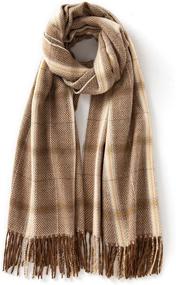 img 4 attached to 🧣 Discover Luxurious Villand Cashmere Wool Scarves for Women at Scarves & Wraps: A Must-Have Accessory Collection