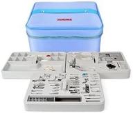 🧵 blue janome 9mm foot accessory storage case - enhance your sewing experience! logo