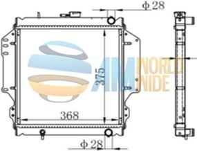 img 2 attached to 🔥 AM Worldwide Cu170 Radiator - Fits Suzuki Samurai 1.3L L4 PA26 MT - Cu170 Year 1985-1988