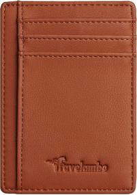 img 1 attached to Travelambo Pocket Minimalist Leather Blocking Men's Accessories best: Wallets, Card Cases & Money Organizers