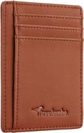 travelambo pocket minimalist leather blocking men's accessories best: wallets, card cases & money organizers logo