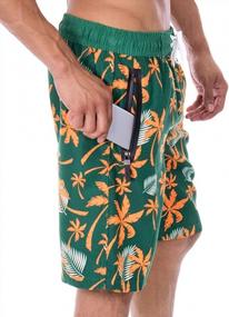 img 2 attached to Verabella Men'S Swim Trunks: Mesh Lining Beachwear Board Shorts With Pockets
