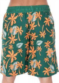 img 1 attached to Verabella Men'S Swim Trunks: Mesh Lining Beachwear Board Shorts With Pockets