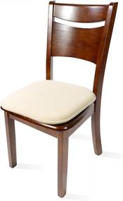 img 2 attached to Upgrade Your Dining Comfort With Shinnwa Memory Foam Chair Pads Set For Indoor Wooden & Metal Chairs
