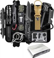 kepeak 14-in-1 survival kit: emergency gear and equipment for camping, hiking, outdoors - stocking stuffers for men husband father boy logo
