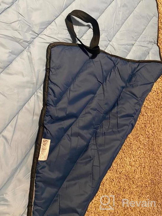 img 1 attached to Stay Warm And Cozy On Your Next Adventure With The Oceas Outdoors Puffy Camping Blanket - Water And Wind Resistant, Lightweight And Packable! review by John Iverson