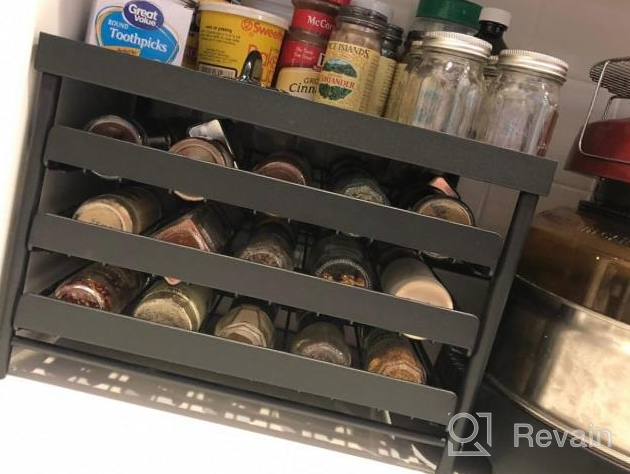 img 1 attached to TQVAI 3-Tier Spice Rack Organizer With Pull Out Drawers - 30 Jars And Labels - Perfect For Kitchen Countertops, Cabinets And Pantry - Upgraded Version In White review by Bam Reeder