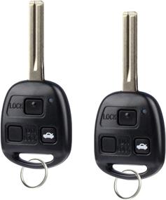 img 3 attached to 🔑 Key Fob Set for Lexus (HYQ1512V): Compatible with 1997-2005 ES300, GS300, GS400, GS430, IS300, LS400 - Keyless Entry Remote - Pack of 2