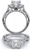 platinum plated silver princess moissanite engagement rings for women - stunning 1.48 carat (ctw) moissanite ring logo